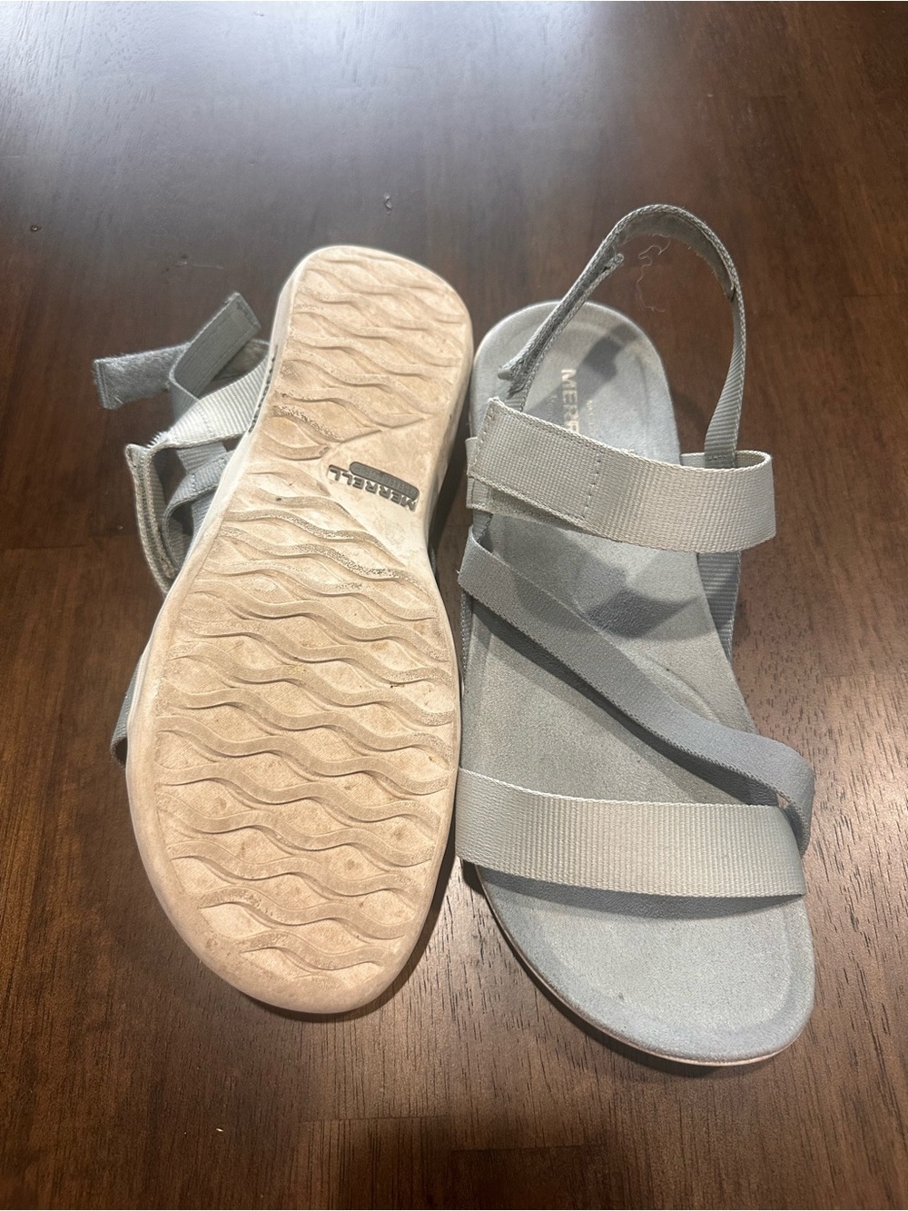 Merrell District 3 Strap Web Sandals Monument Gray Women’s Size 9 - Picture 7 of 8